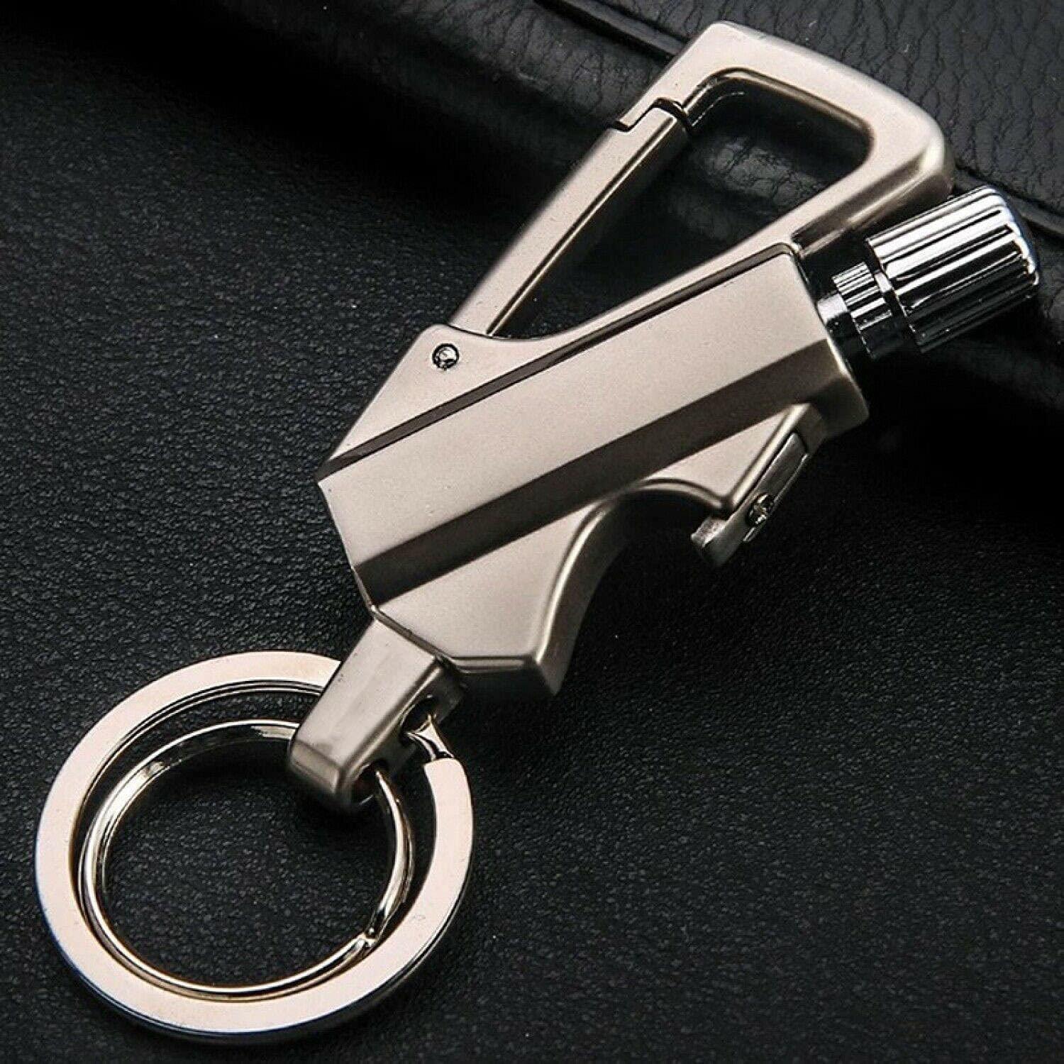 Match Lighter Flint Fire Starter Keychain